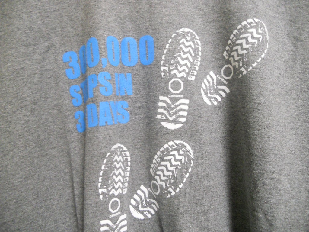300,000 STEPS IN 30 DAYS T SHIRT SIZE 2XL GREY ZEROCANCER.ORG gallery