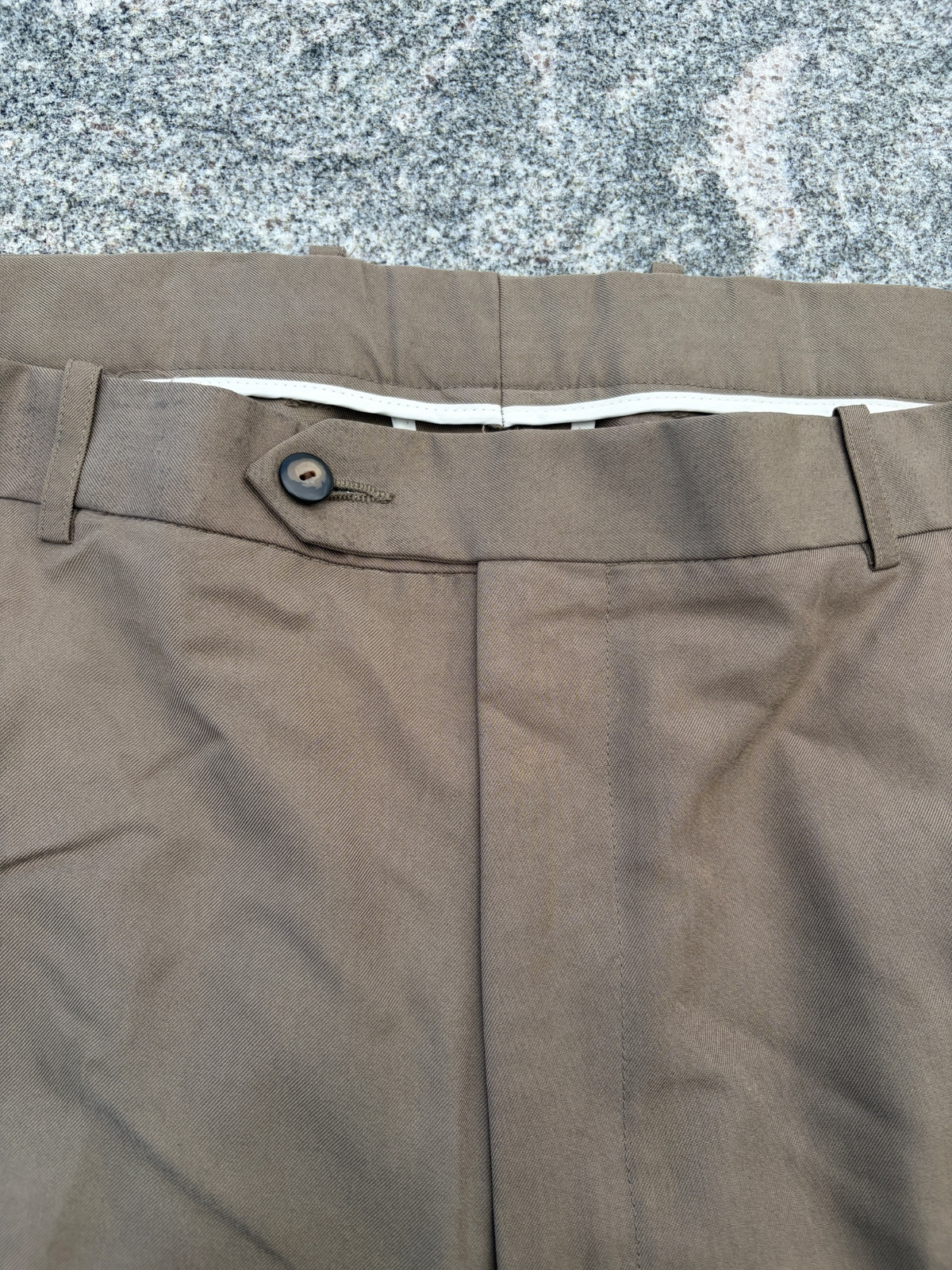 Vintage Yuppie 2000s Khaki Cotton Trousers Unisex Casual Medium gallery