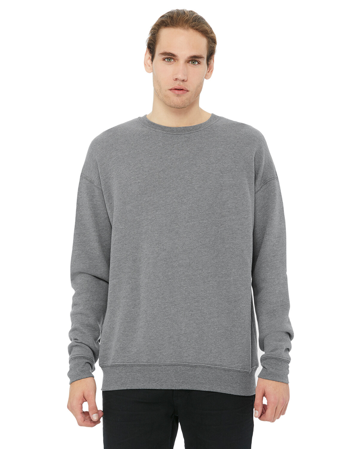 Bella + Canvas Unisex Drop Shoulder Fleece 3945 Long Sleeves XS-2XL Top T-Shirt