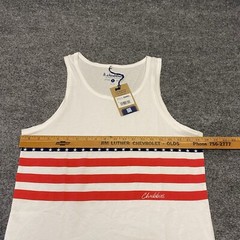 Chubbies Tank Top Men’s Small White Sleeveless Beach Stars And Stripes USA