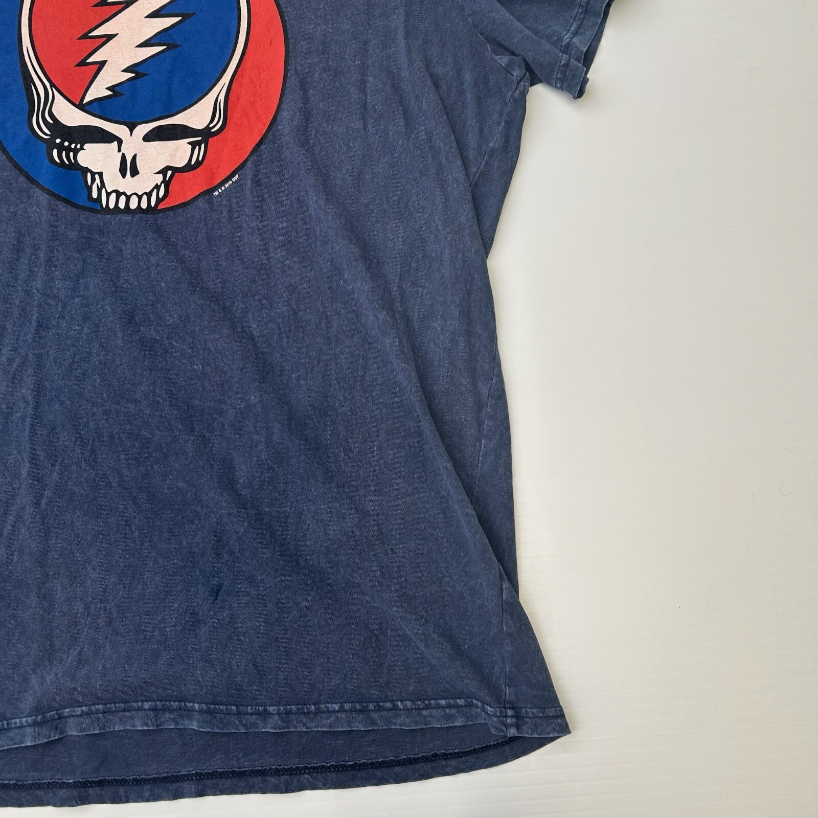 Grateful Dead Shirt Men XXL Classic Head Logo Skull Distress Retro Work Party Go gallery