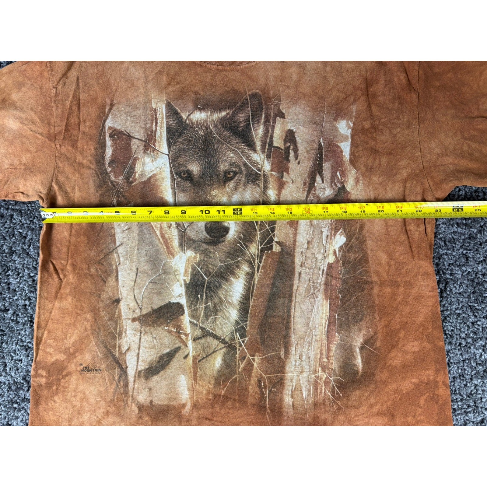 The Mountain Wolf Birch Trees T-Shirt XL Brown Tie Dye Collin Bogle 2011 Mens gallery