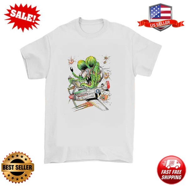Rat Fink Ed Roth Gift White Adult Unisex T-Shirt Full Size