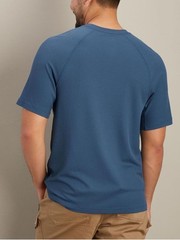 Duluth Trading Alaskan Hardgear Wildwick Short Sleeve Crew shirt Blue Sz XL