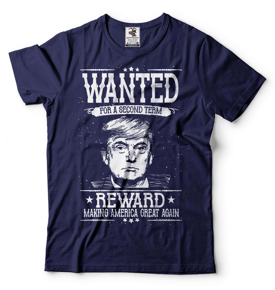 Wanted For A Second Term Shirt Funny Trump Political Tee Trump 2024 Shirt