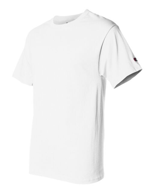 CHAMPION Mens T425 White 6 oz. Short Sleeve T-Shirts | BULK Ordering Available! gallery