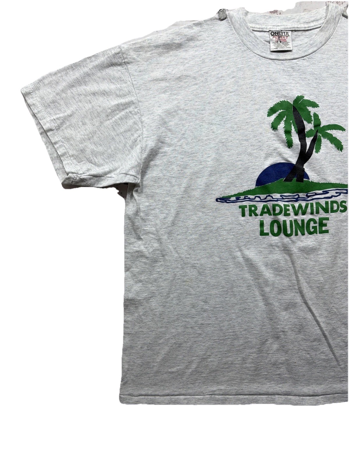 Vintage Tradewinds Lounge Gray Oneida Graphic T Shirt Men’s XL gallery