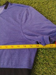 Lululemon Men’s Black Purple Precise Tee Tech Lightweight Gym Yoga Size Large