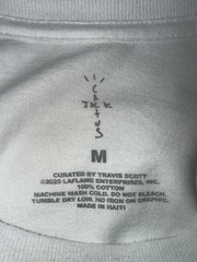 Travis Scott Cactus Jack Plain White Tee