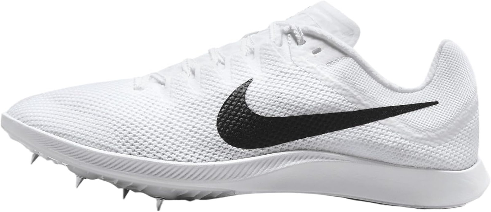 Nike Zoom Rival Track & Field Distance Spikes (FZ9653-100, White/Metallic Silver