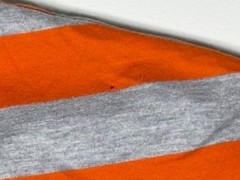 Bugle Boy T Shirt Men XL Orange Gray Striped Vintage 90s Casual Streetwear