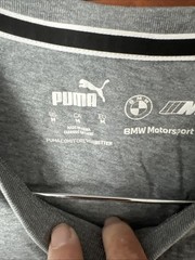 PUMA Bmw Mms Essentials Logo Crew Neck Short Sleeve T-Shirt Mens Size M