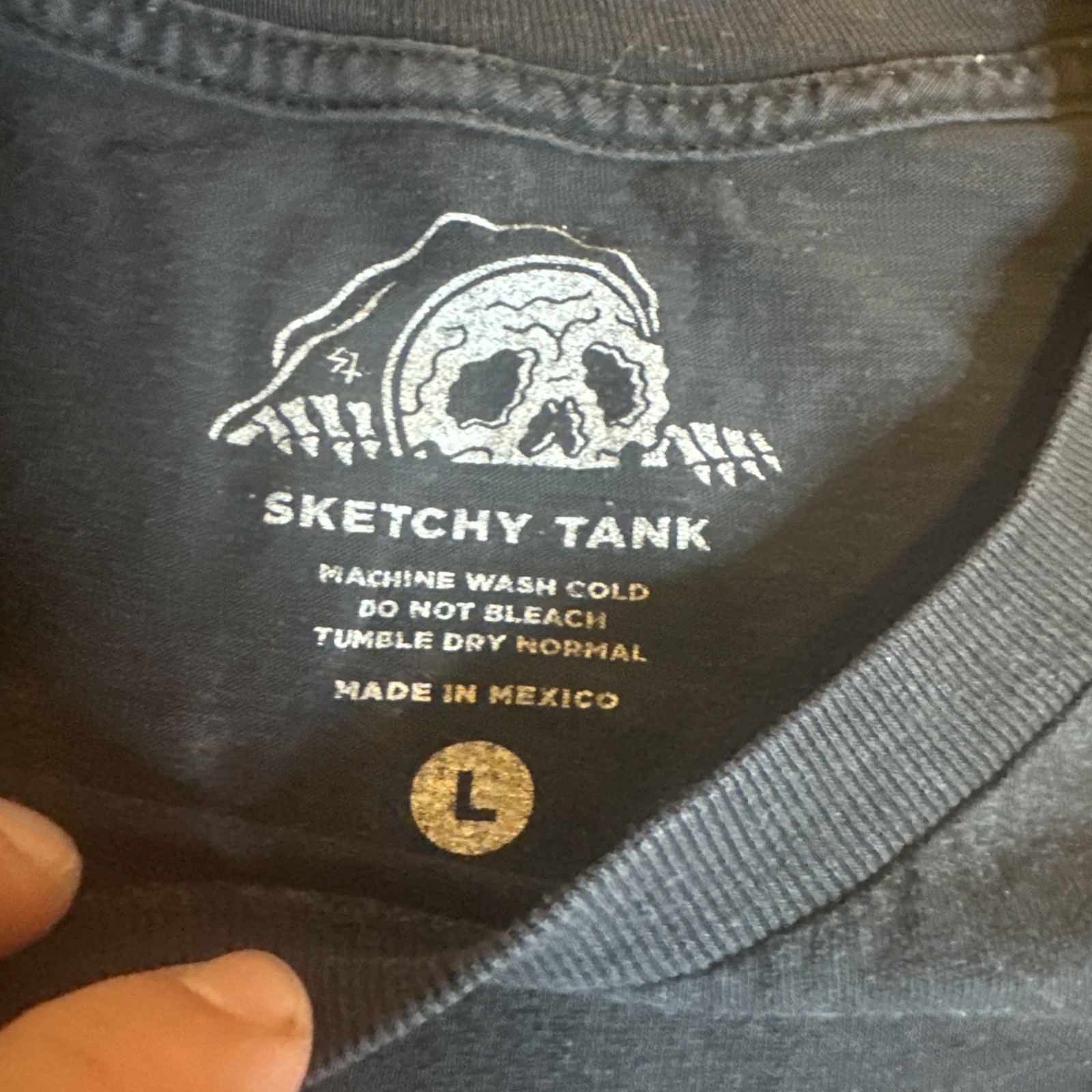 Good Times Bad Friends Mens Large Black Crew T Shirt Lurking Class Sketchy Tank gallery