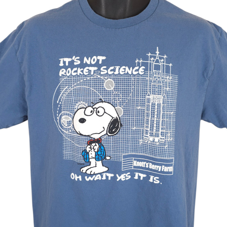 Knotts Berry Farm Snoopy T Shirt Mens Size Large Blue Amusement Park gallery