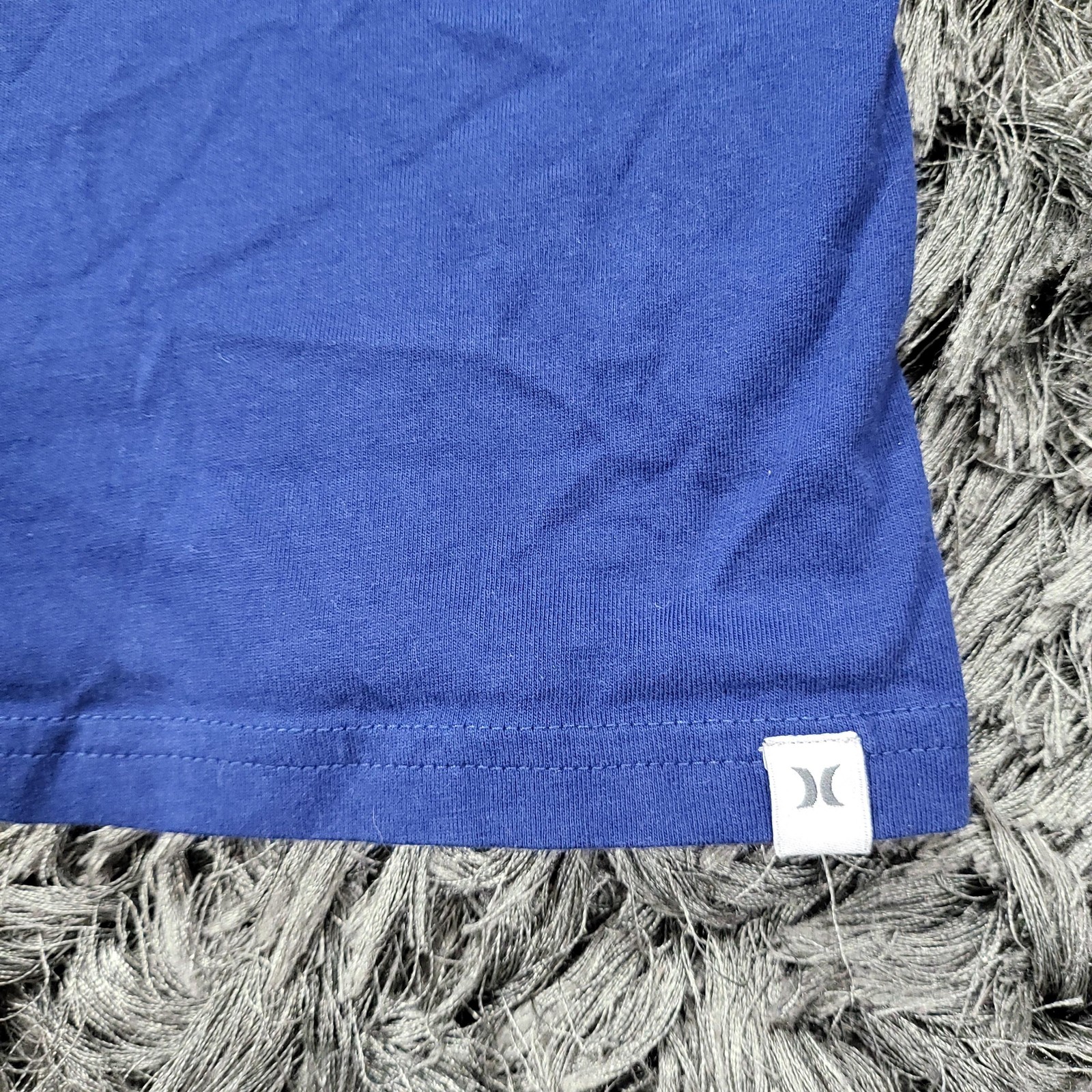 Hurley Shirt Mens Large Blue Tropical Logo Graphic Tee Tagless Crewneck Surf gallery