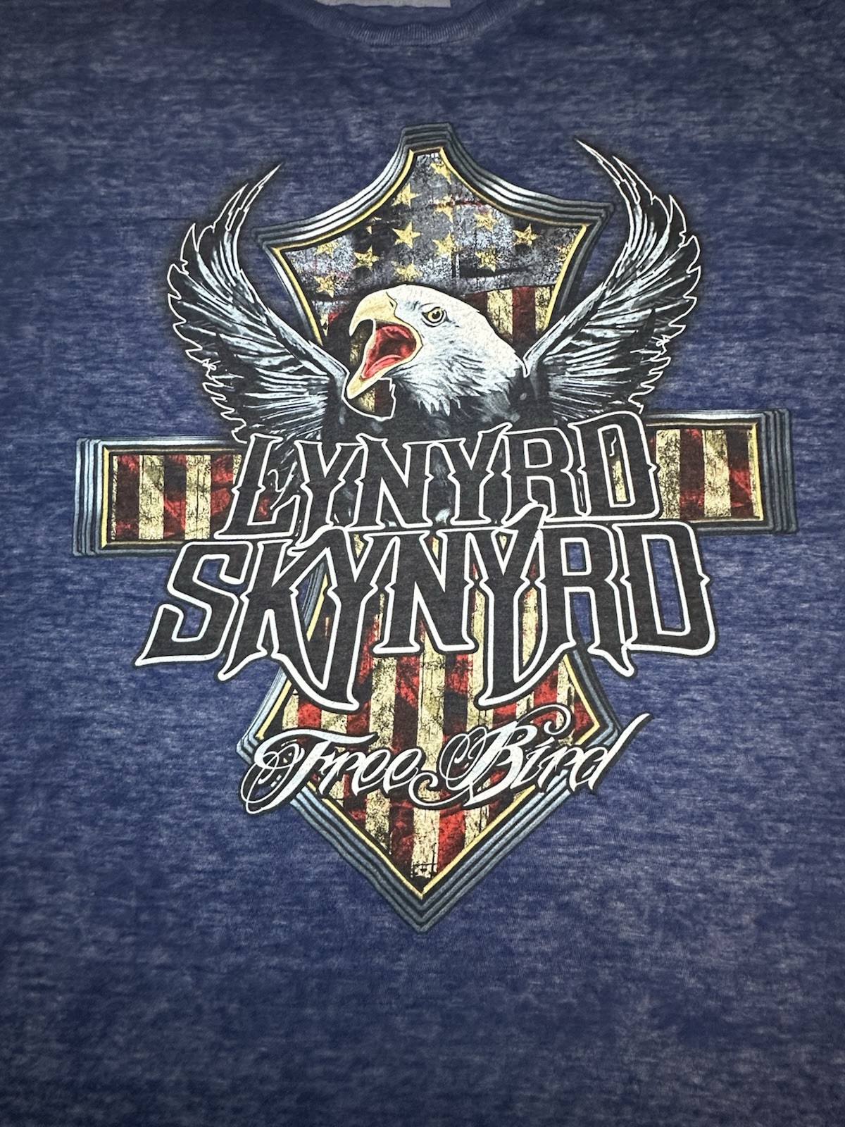 Live Nation Lynyrd Skynyrd Free Bird Semi Sheer Blue Concert Tee Shirt XL gallery