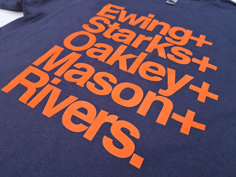 NYK 1994 Retro Names T Shirt, Patrick Ewing, John Starks, Oakley gallery