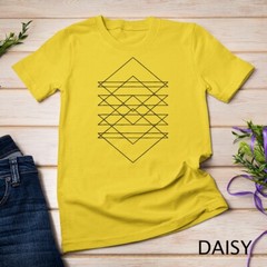 Sacred Geometry Abstract Art Geometric Triangle Lines Design Unisex T-shirt