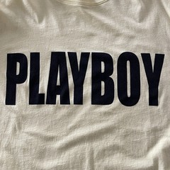 Pacsun Pale Yellow Playboy Logo Tee Size Large Mens Short Sleeve Tshirt Shirt
