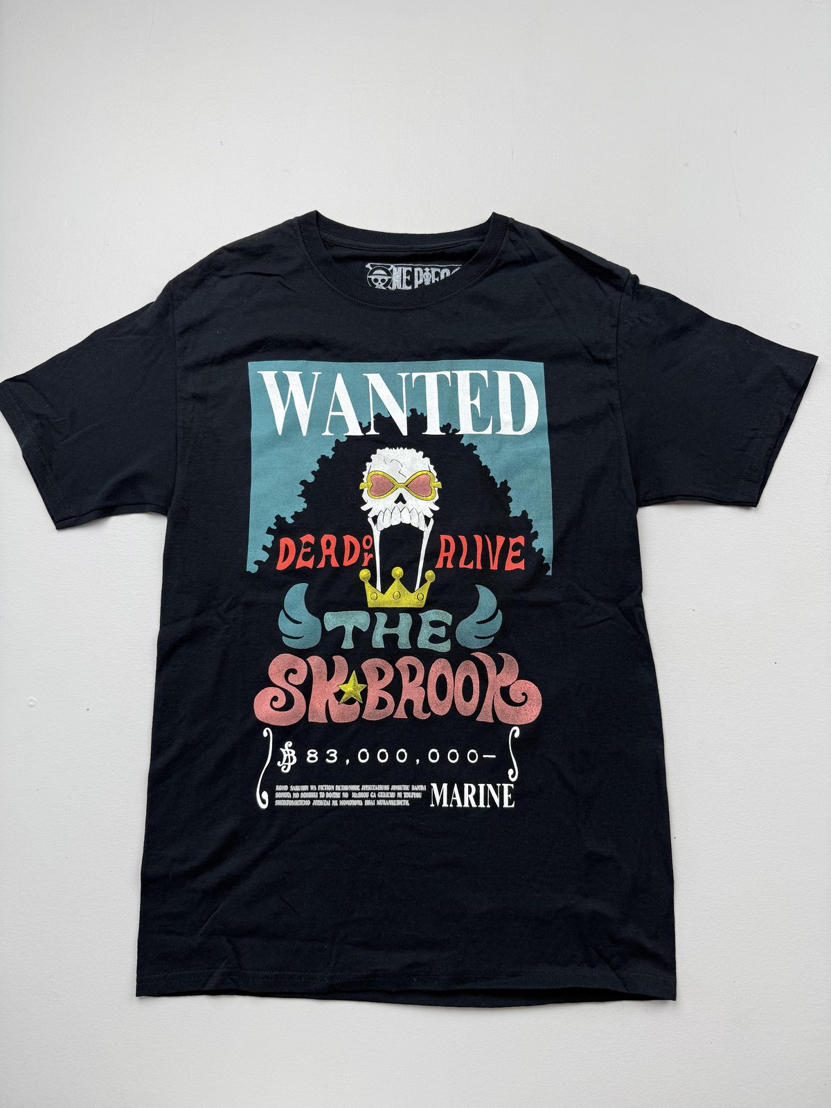 Ripple Junction Shirt Mens Small Black One Piece Brook Wanted Graphic Tee Anime gallery