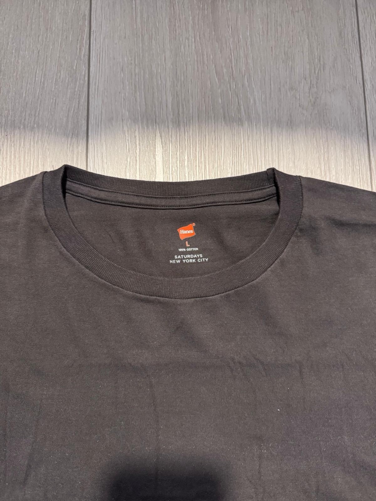 Hanes x Saturdays NYC Washed Cotton Tees Size L 2-Pack × 1 gallery