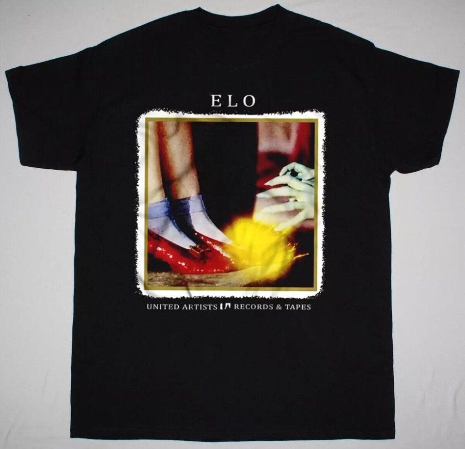 Electric Light Orchestra Tee ELO Jeff Lynne Black All Size Shirt