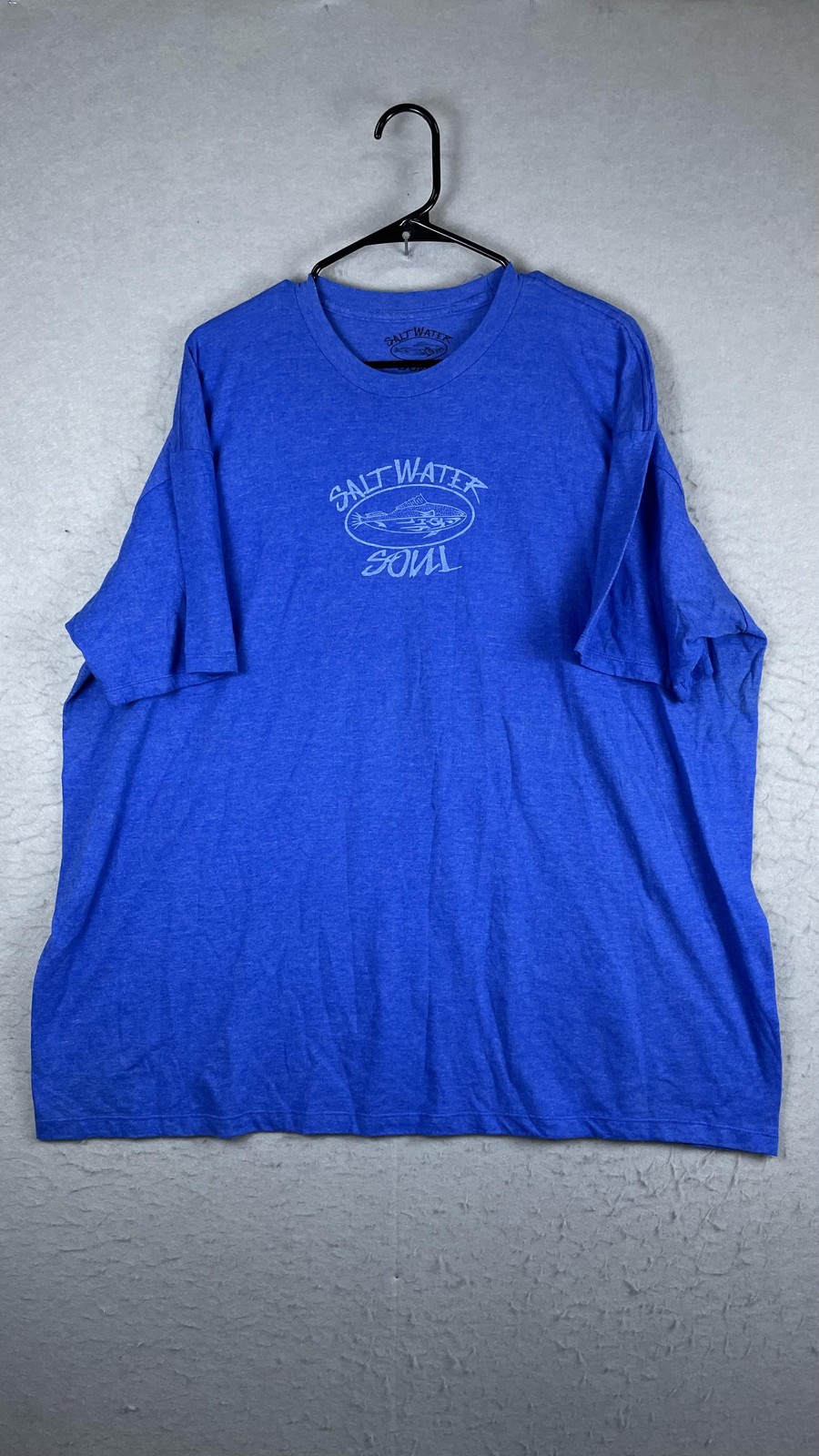 Salt Water Soul Shirt Mens Big 3XL Blue Fish Logo Graphic Tee T-Shirt Beach gallery