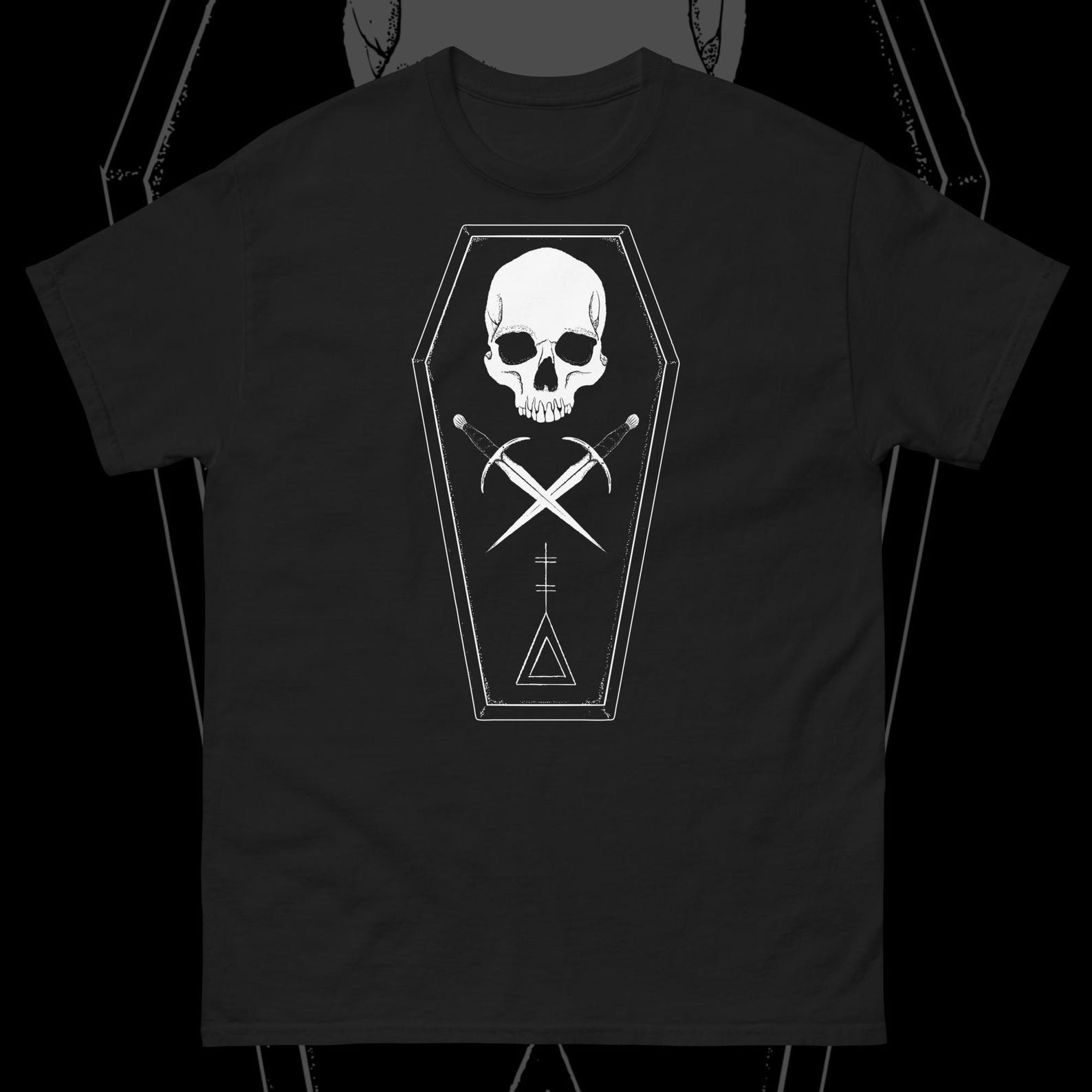 Coffin Club Shirt Gothic Occult Nu Goth Pastel Dark Arts Line Art Tee Unisex Tee gallery