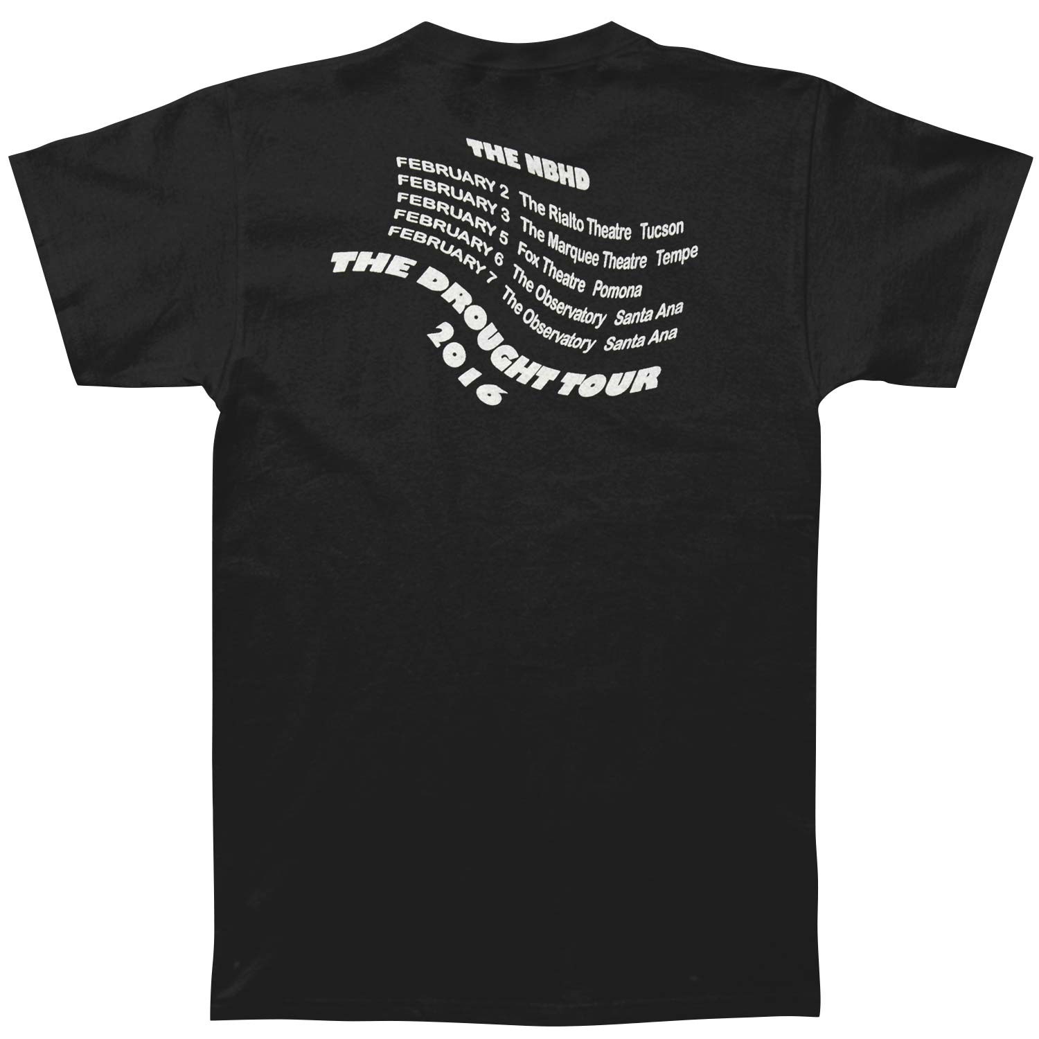 Men's Neighbourhood The Drought 2016 Tour T-shirt Medium Black gallery