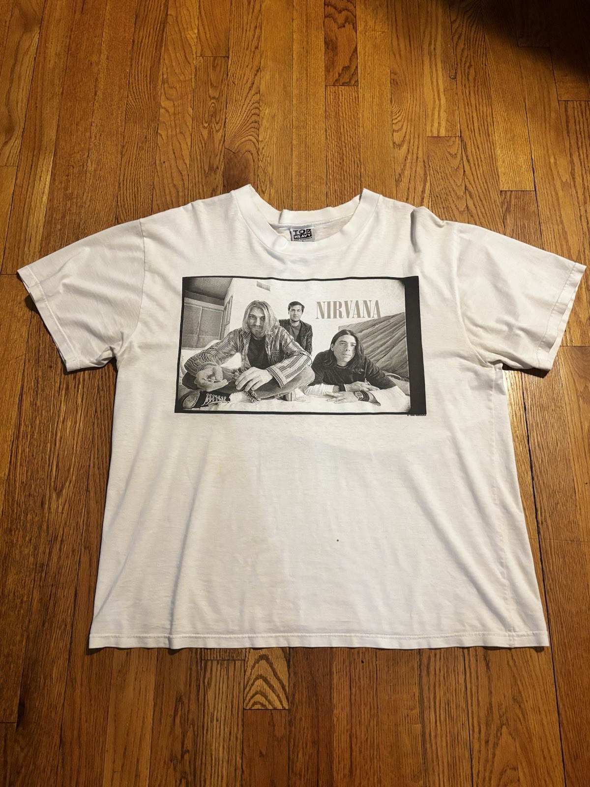 Original 1996 Nirvana Australian Tour T Shirt Size L Kurt Cobain gallery