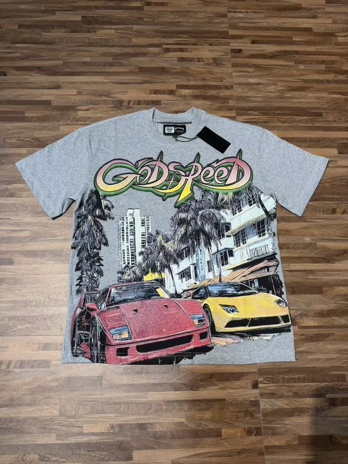 26SS Godspeed Classic sports car print Tee Mens Short Sleeve T-shirt gallery