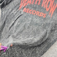 Death Row Records Shirt Men Large Charcoal Gray Hip Hop Rap Tee Grunge Y2K 22×28