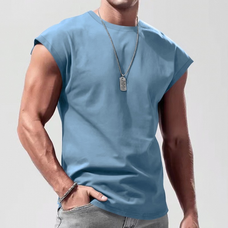 Men's Sleeveless Tank Top Casual Summer Vest Loose Fit Gym ✅ Buy 2 Save More gallery
