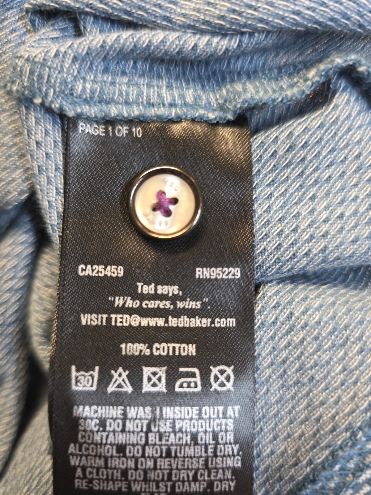 Ted Baker London Size 6 Men's T Shirt 100% Cotton gallery