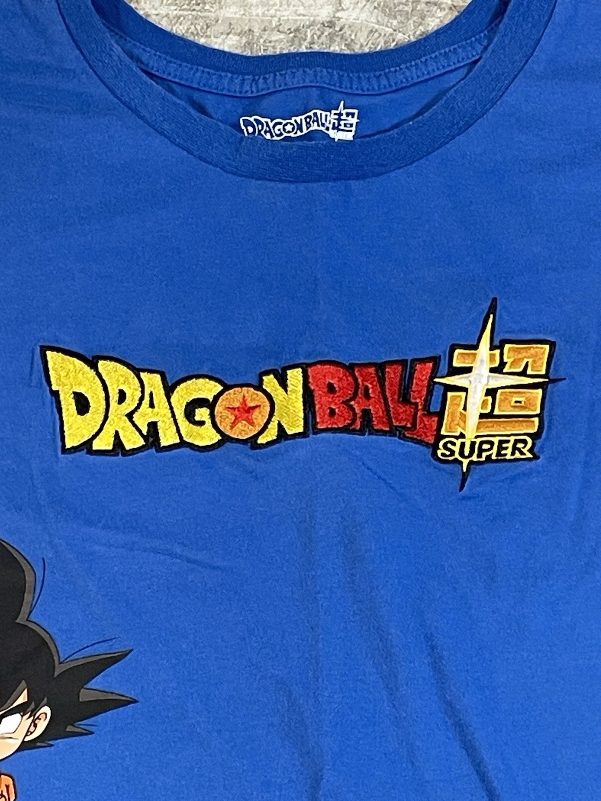 Dragon Ball Super Goku Chibi Mens 2XL XXL Blue T-Shirt Embroidered Logo gallery