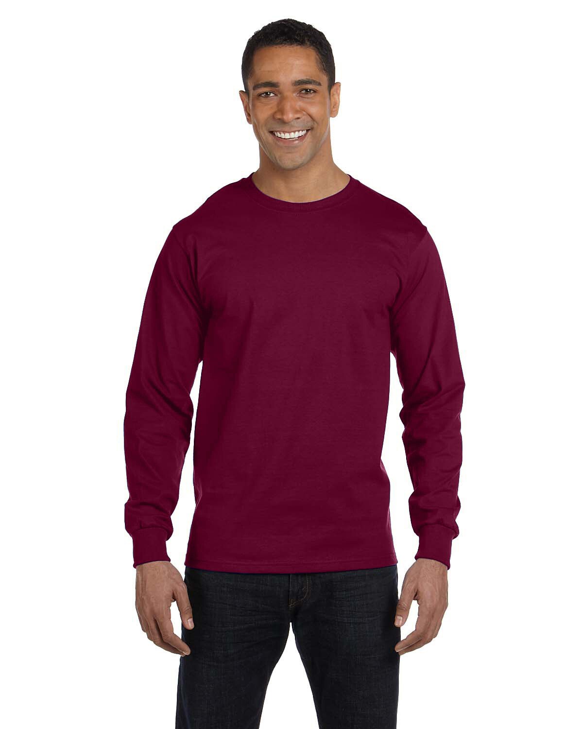 Gildan Adult 5.5 oz. 50/50 Cotton Polyester Long Sleeves T-Shirt G840 S-3XL gallery