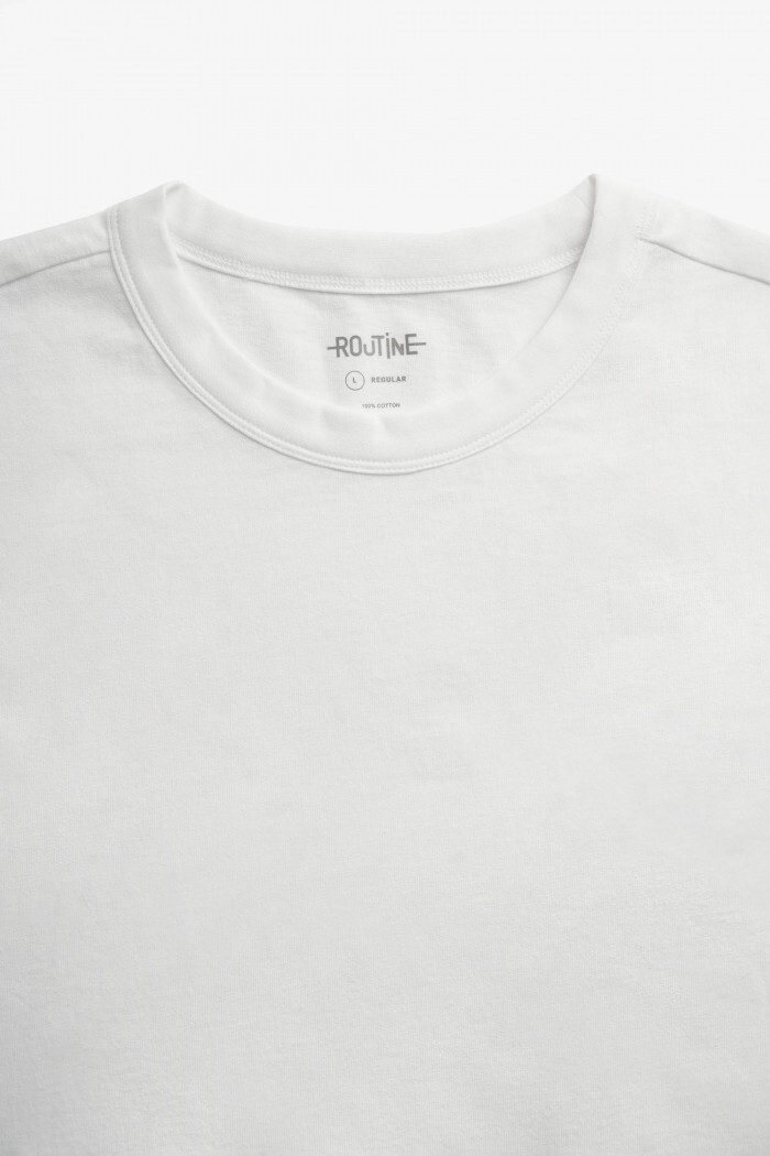 Routine Short Sleeve T-Shirt - Form Regular - White - Any Size gallery