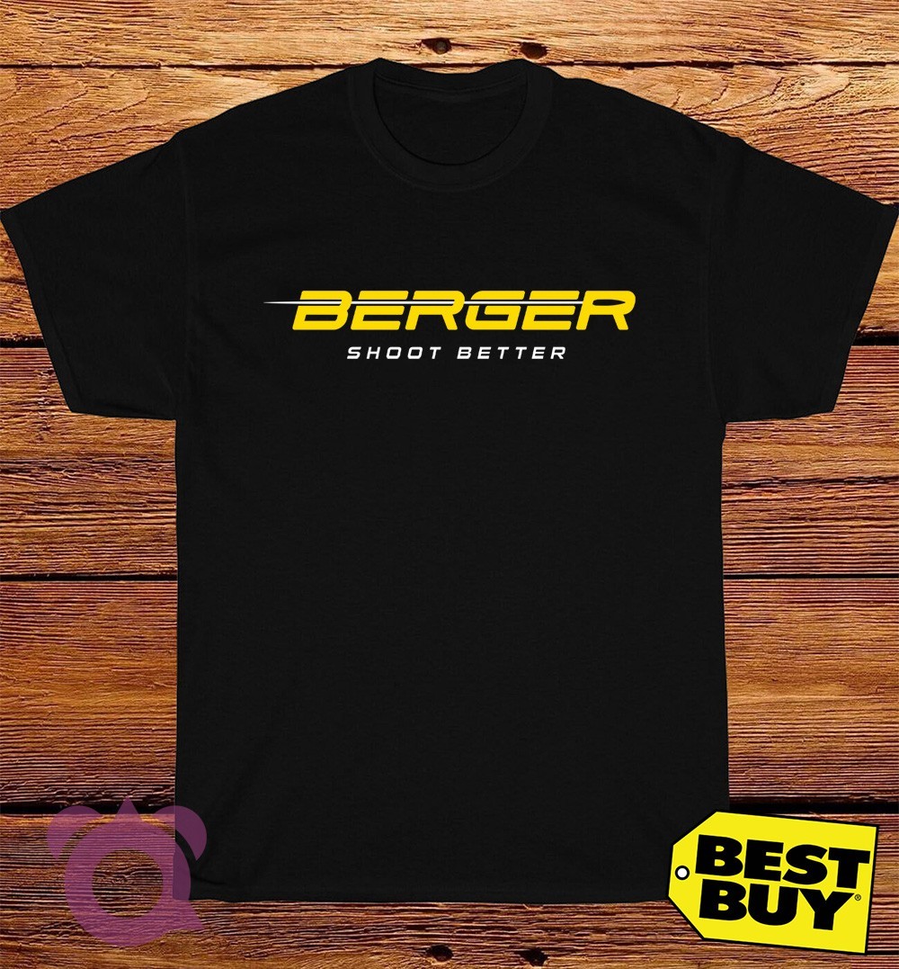 New Berger Bullets Logo Men’s Funny T-Shirt Made In USA Size S to 5XL