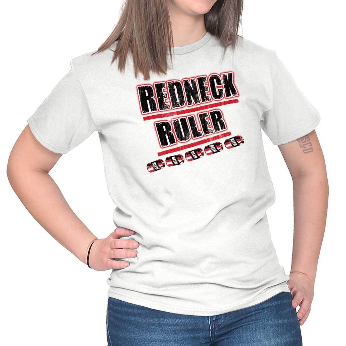 Redneck Funny Drinking Beer Drunk Joke Gift Womens Graphic T Shirts Tee T-Shirt gallery