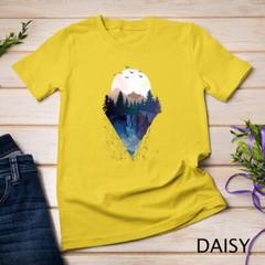 Funny Geometric Mountain Abstract Geometry Outdoor Gifts T-Shirt Unisex T-shirt