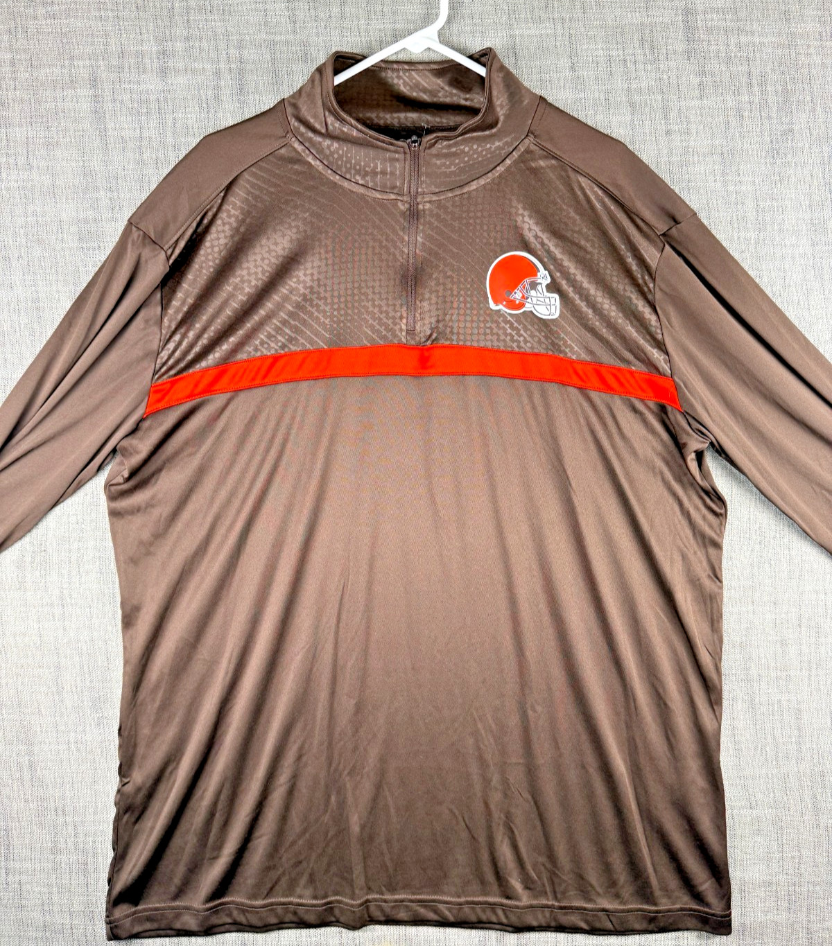 Size 2XL - Cleveland Browns Lightweight Quarter-Zip Crewneck Long Sleeve Shirt gallery