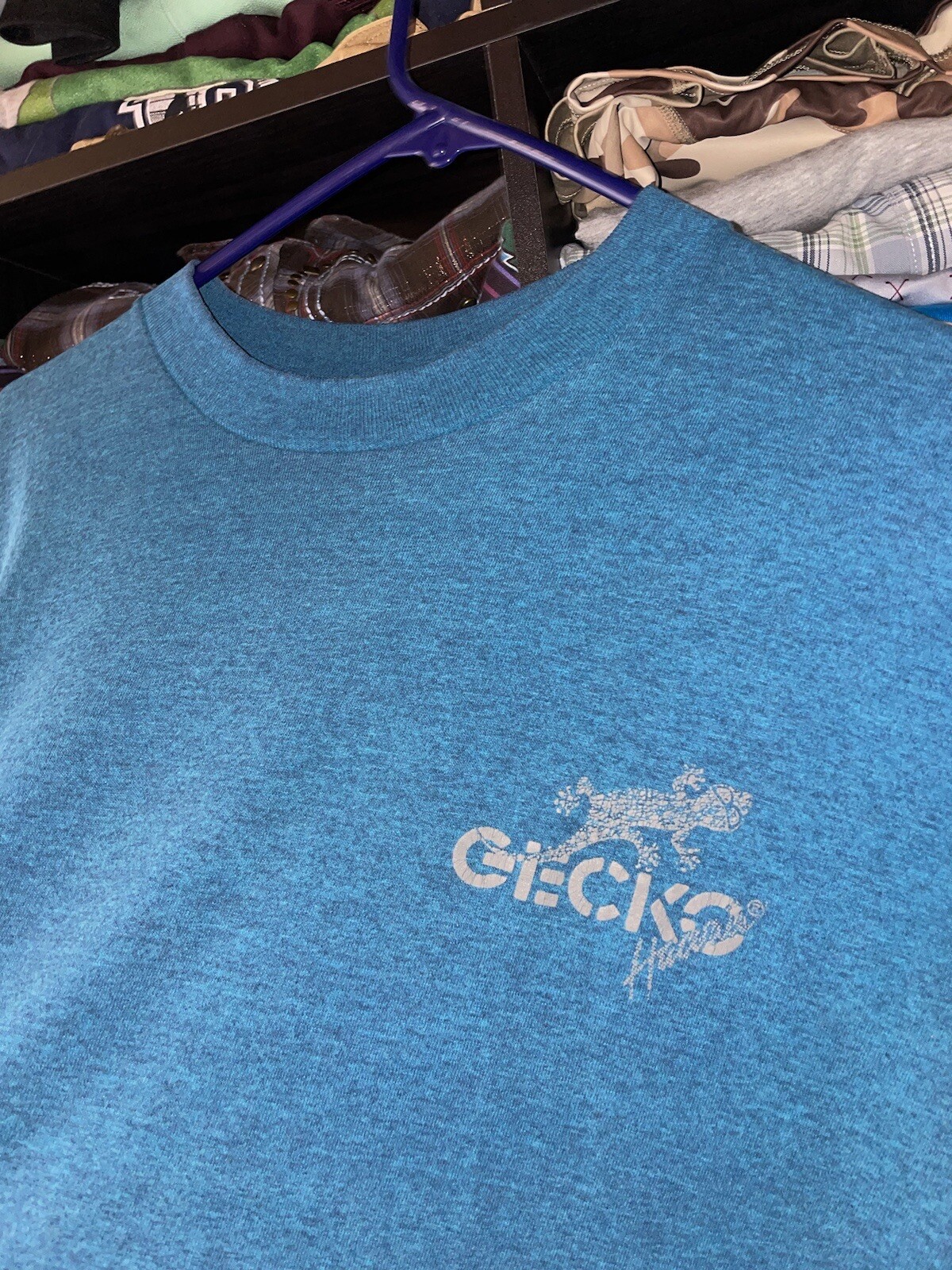 VTG 90s Gecko Hawaii T Shirt Single Stitch Hef-T Teejays Surf Skate Vapor Wave gallery