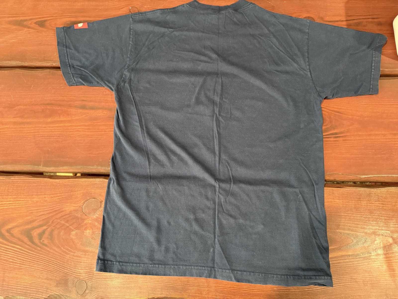 Vintage The North Face Tibetan prayer flag Lungta wind horse T-shirt Made USA Lg gallery