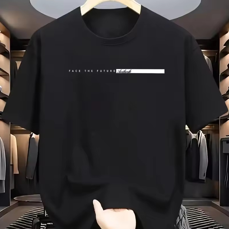Oversized Men’s Cotton Y2K T-Shirt Lightweight Breathable High Street Casual Tee gallery