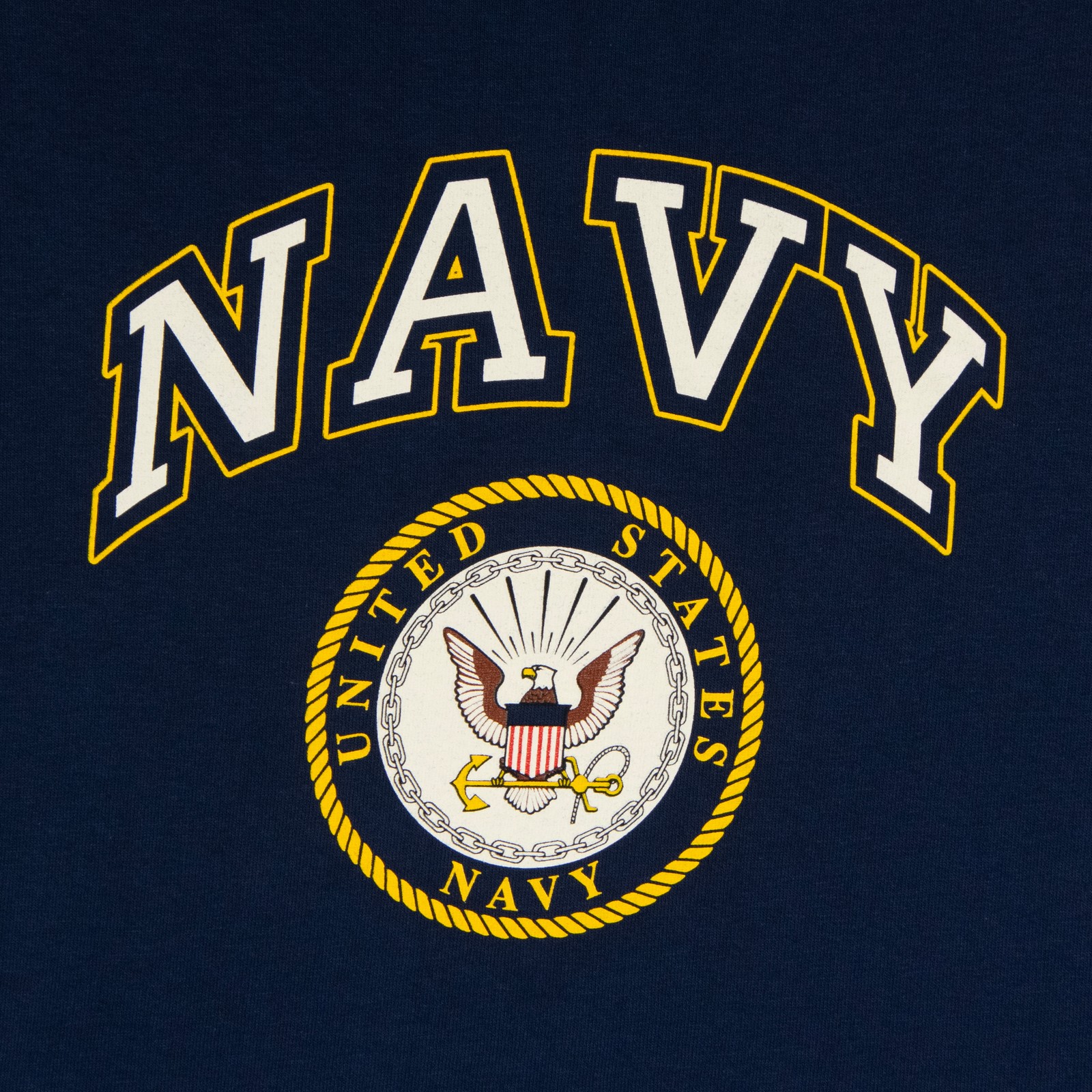 U.S. Navy Emblem Men's Graphic Print Long Sleeve T-Shirt in Navy, XL gallery