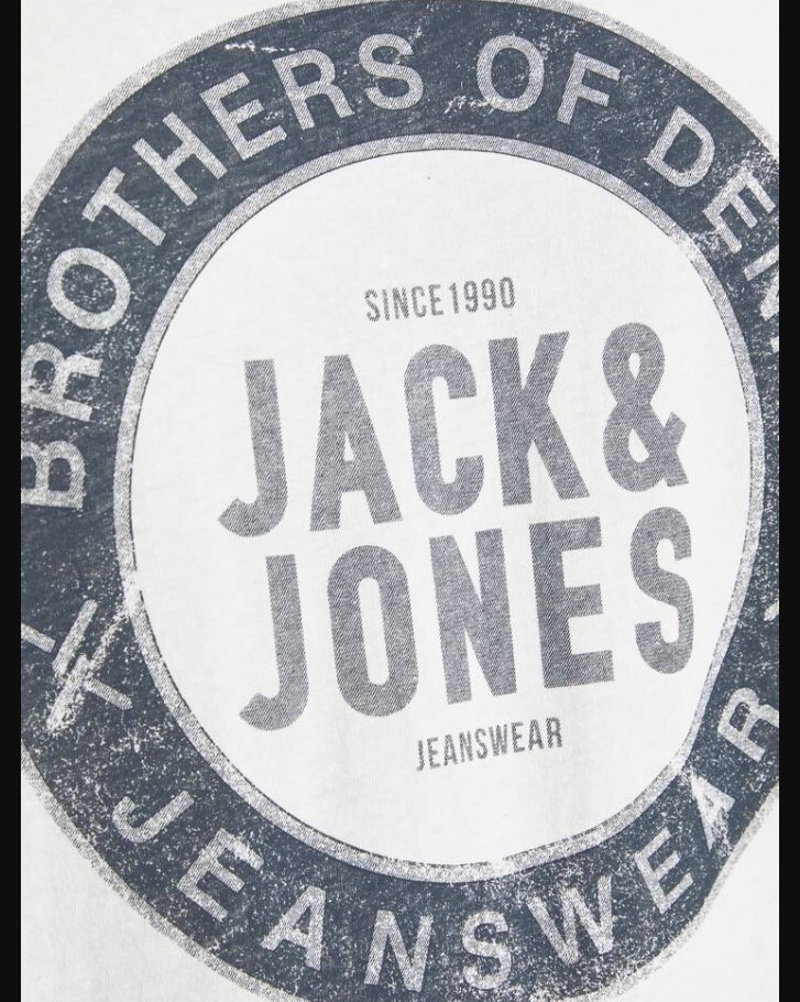 JACK AND JONES Logo Crew Neck T-Shirt X-Large, CLOUD DANCER gallery
