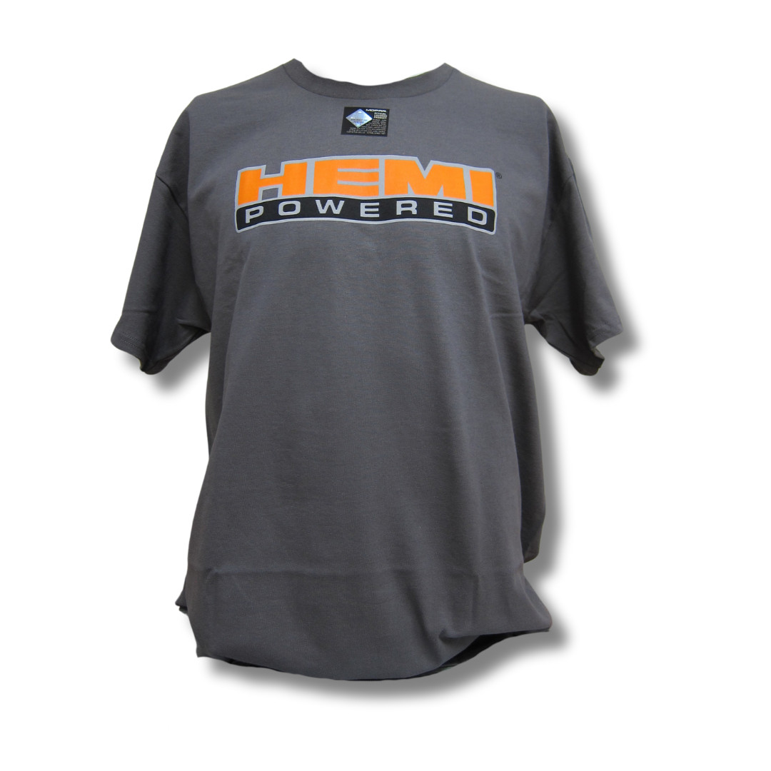 Mopar Hemi Powered Logo Cotton T-Shirt Gray Official Licensed gallery