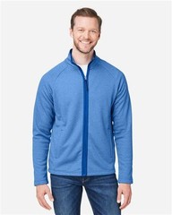 CORE365 CE72 Men Venture Heathered Stripe Full-Zip