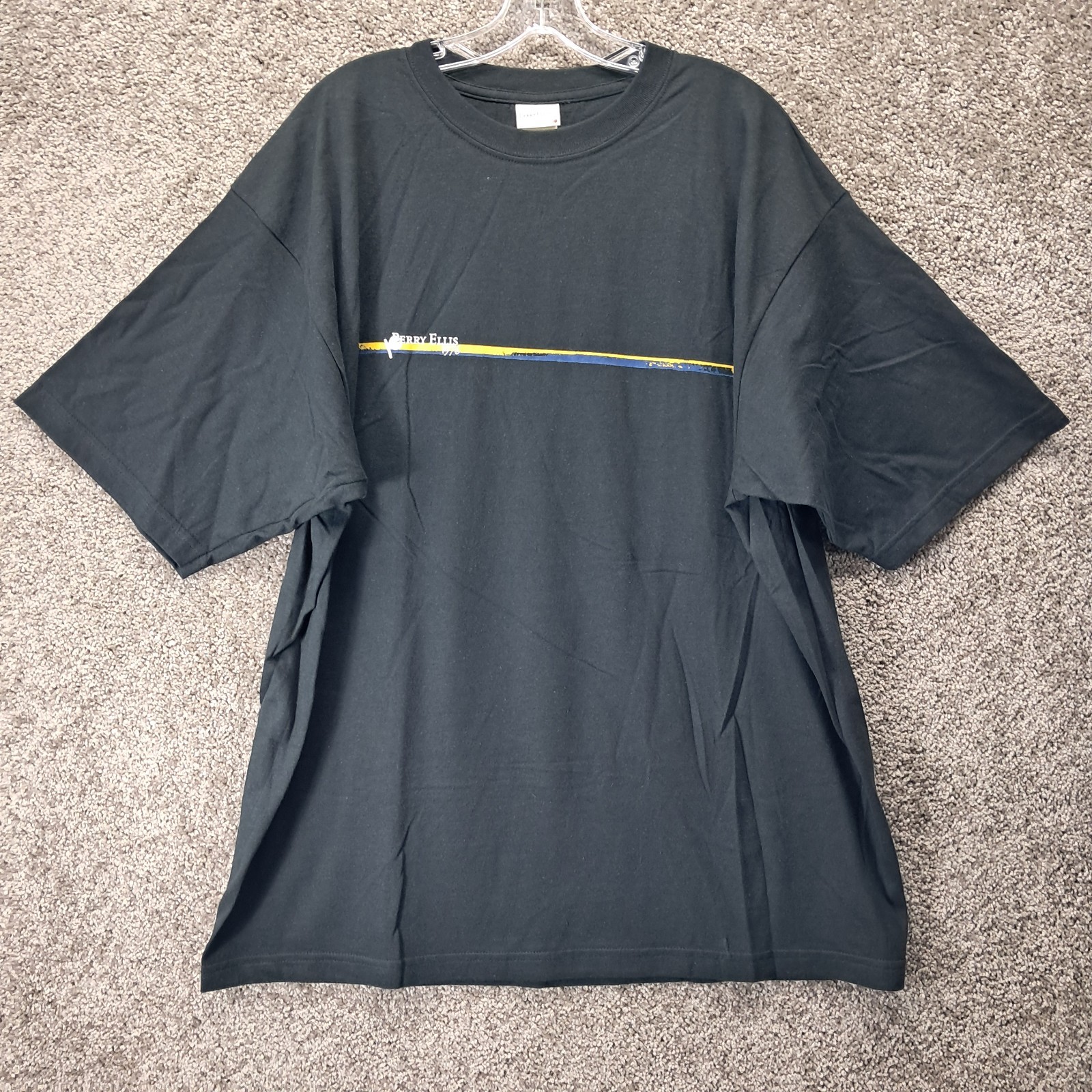 Perry Ellis Men’s T-Shirt Black 2X-Large