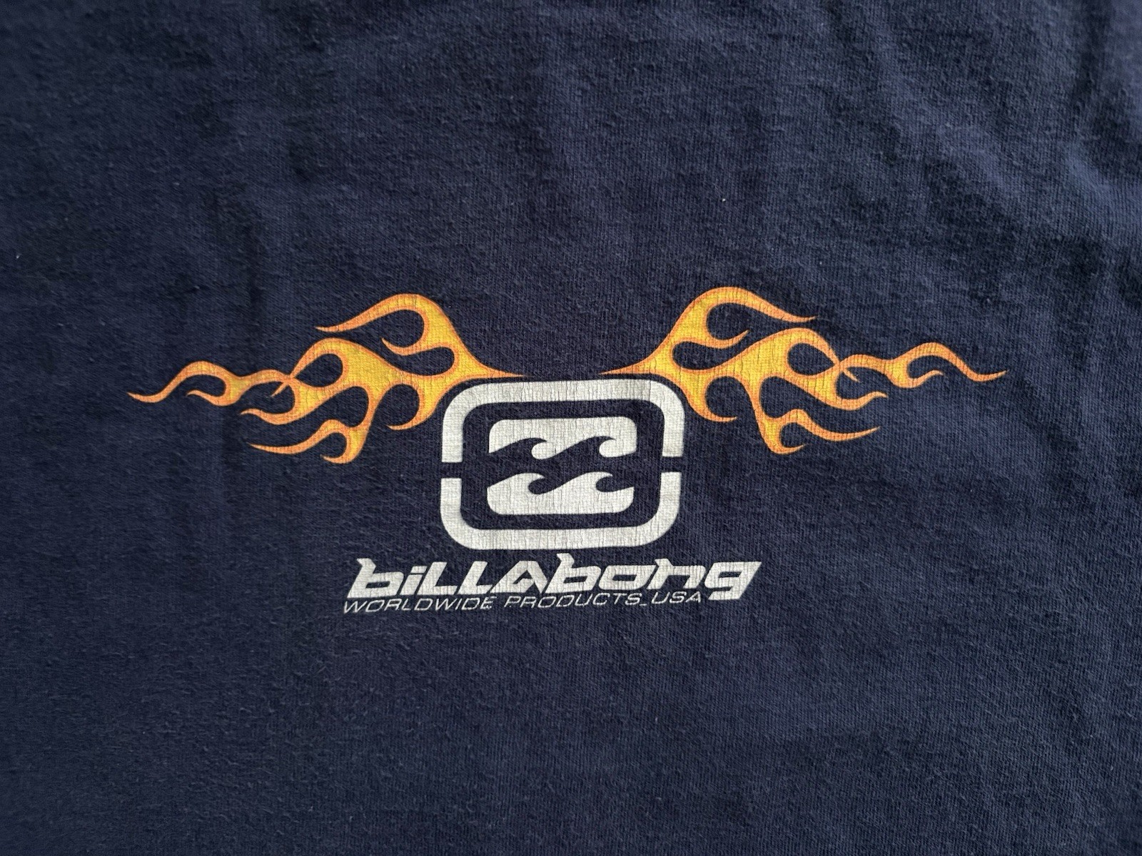 Vintage Billabong Flame Logo T-Shirt Mens (L) Skate Surf Streetwear Y2K USA gallery